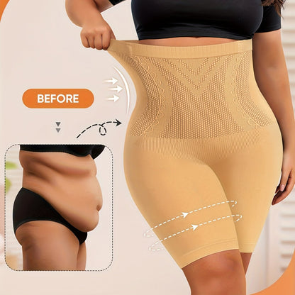 1-Pack MIOTAN Women's Plus Size High-Waisted Seamless Tummy Control Butt-Lifting Briefs - 11XL-5XL, Breathable Mesh Panels, Tummy Control & Body Contouring, Plus Size Shapewear Shorts Underwear, Tummy Control Shapewear, Body