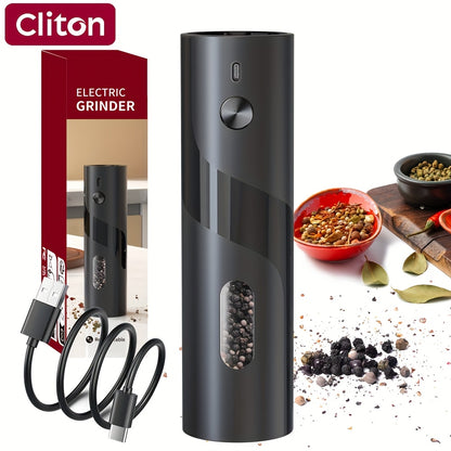 1pc/2pcs - CLITON Rechargeable Salt And Pepper Grinder Set, Salt And Pepper Grinder Electric 2pcs, Rechargeable Salt And Pepper Shakers Set, Electric Salt And Pepper Container, USB Rechargeable with LED Light, Multiple Style