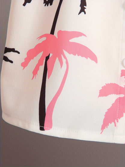 Boys' Summer Fashion Street Shirt Three-piece Set Only Selling Hats, Shirts and Shorts, Perfect for Outdoor