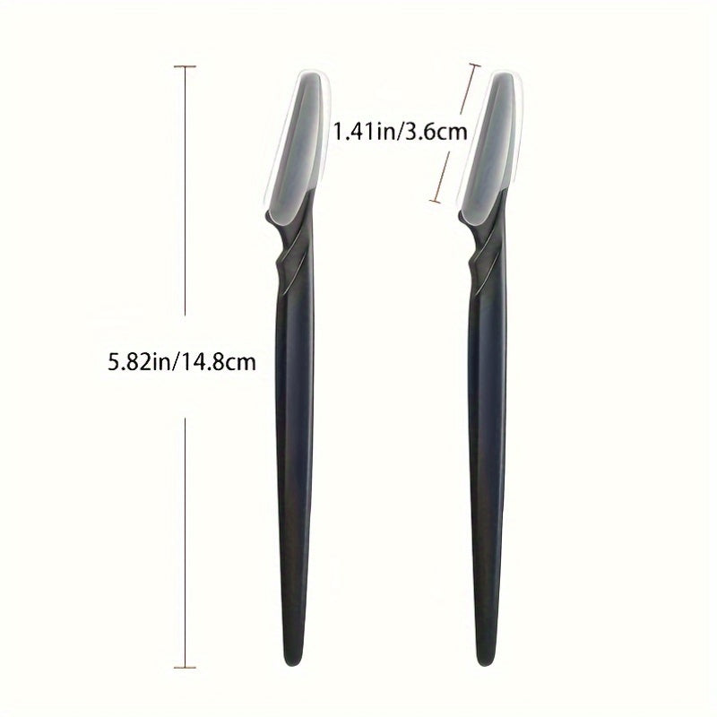 3-24pcs Eyebrow Razor Shaper Set, Facial Hair Remover Trimmer Grooming Kit for Women and Men, Stainless Steel, Non-Electric, No Battery Required, with Various Colors for Versatility