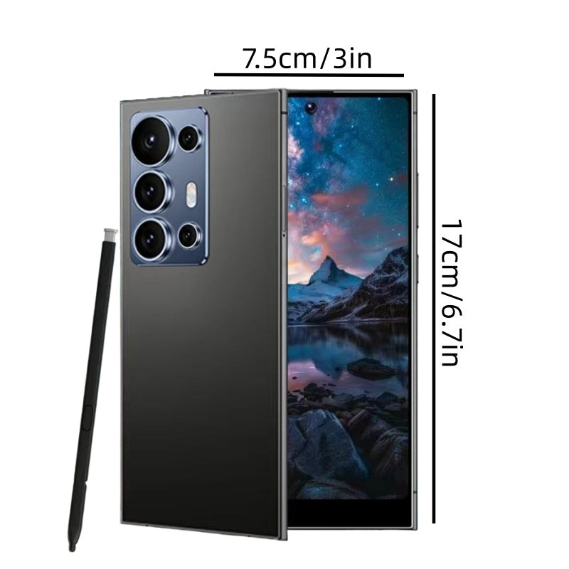 Super smartphone, versão desbloqueada de 12+512GB, equipado com sistema Android e com caneta stylus integrada.