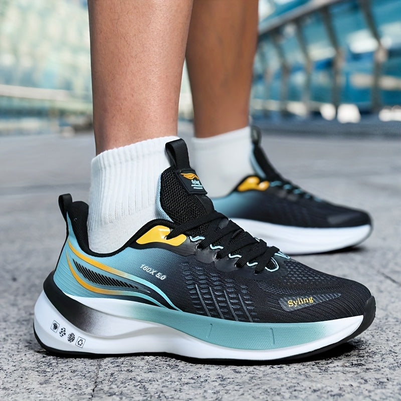 Men'S High-Performance Running Shoes - All-Season Breathable Athletic Sneakers with Carbon Plate Speed Stabilization, Training & Competition Soft Sole, Suitable for All Adults, Athletic Footwear, Sleek Sporty Design, Durable