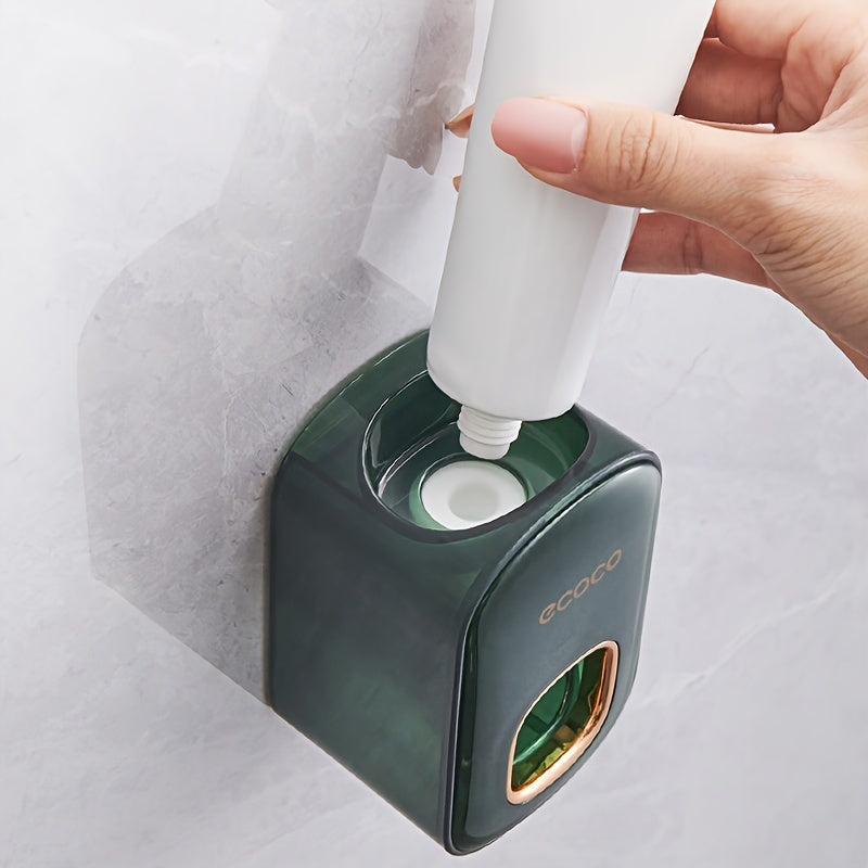 Elegant Wall-Mounted Automatic Toothpaste Dispenser - No Electricity Required