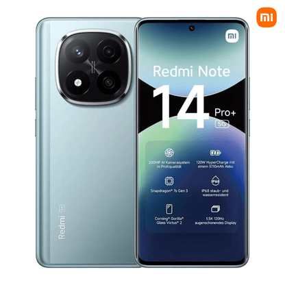 Xiaomi Redmi Note 14 Pro Plus 12GB+512GB 5G Smartphone Snapdragon 7s Gen 3 6.67" AMOLED Display 200MP Triple Camera 120W HyperCharge