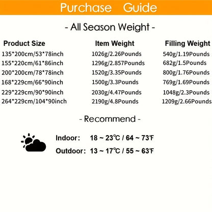 Cozy French-Style Plaid Quilted Comforter - Soft, Warm & Machine Washable for All Seasons