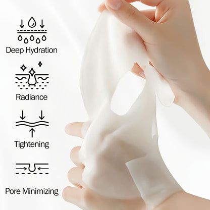 5pcs Instant lifting collagen white mask, moisturizing and moisturizing, keep the Light Beige hydrated and full, firm the Light Beige, make the Light Beige more firm and smooth, make the Light Beige look more beautiful and sh