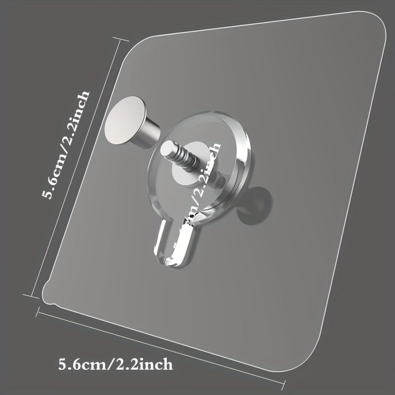 28pcs Strong Adhesive Damage-Free Wall Stickers - Invisible Nails for Wedding Photos, Photo Frames, Utility Hooks - No Trace Nail Hooks for Secure Hanging, Utility Hooks