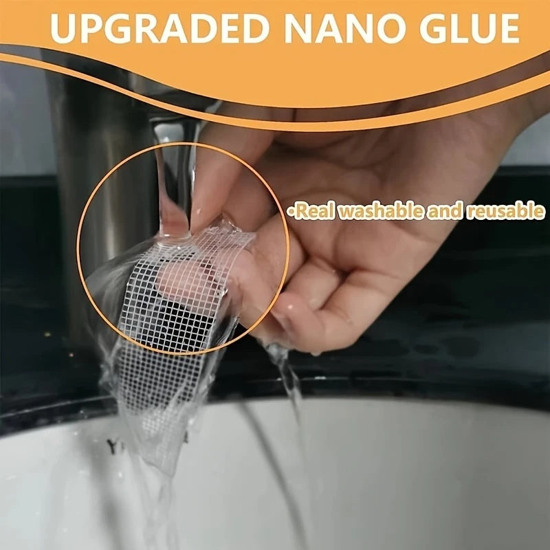 Super Strong Double-Sided Nano Tape - Clear Removable, Waterproof PET Adhesive - Heavy Duty, Extra Strong Adhesive Tape for Home and Office Use, 1-5m