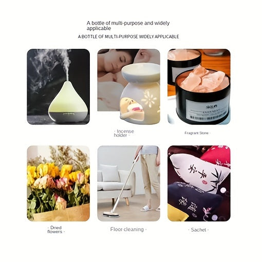 Each - Premium Essential Oil Set for Diffusers, Humidifiers, Candles &amp; Hair Care - Includes Rose, Ocean, Cherry Blossom, Lavender, Jasmine, Sandalwood, Sweet Orange, White Tea, Lemon, Mint, Mini