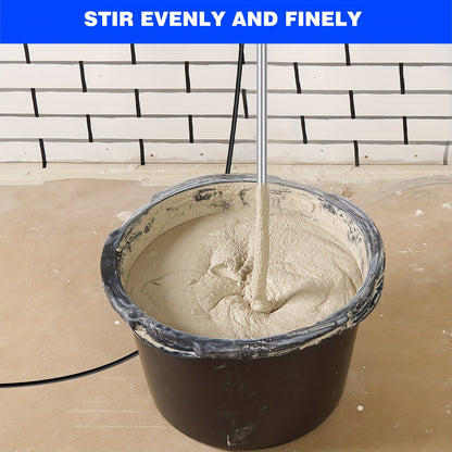 Heavy Duty Electric Paddle Plaster Plastering Mortar Paint Mixer 240V Volt Stirrer 6 Gear for Halloween, Christmas Gift, Construction Equipment, Drywall Mixing, Industrial Mixer, Professionalgrade, Metal Gearbox, Sturdy Build