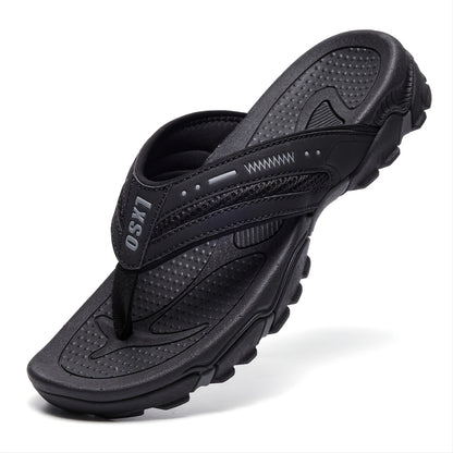 Men's Flip Flops, Outdoor Beach Thong Sandals, Arch Support Athletic Slides, Casual Lightweight Anti-skid Slippers