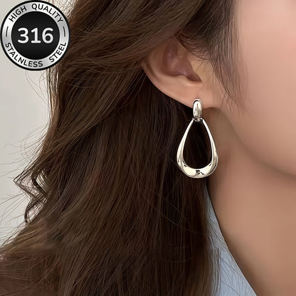 High-Quality Stainless Steel Hypoallergenic Golden Water Drop Earrings, Fade-Resistant, Comfortable and Versatile, Simple and Elegant, Earring For Woman, Earring For Women, Earing For Women, Earring For Women Stylish, Elegant