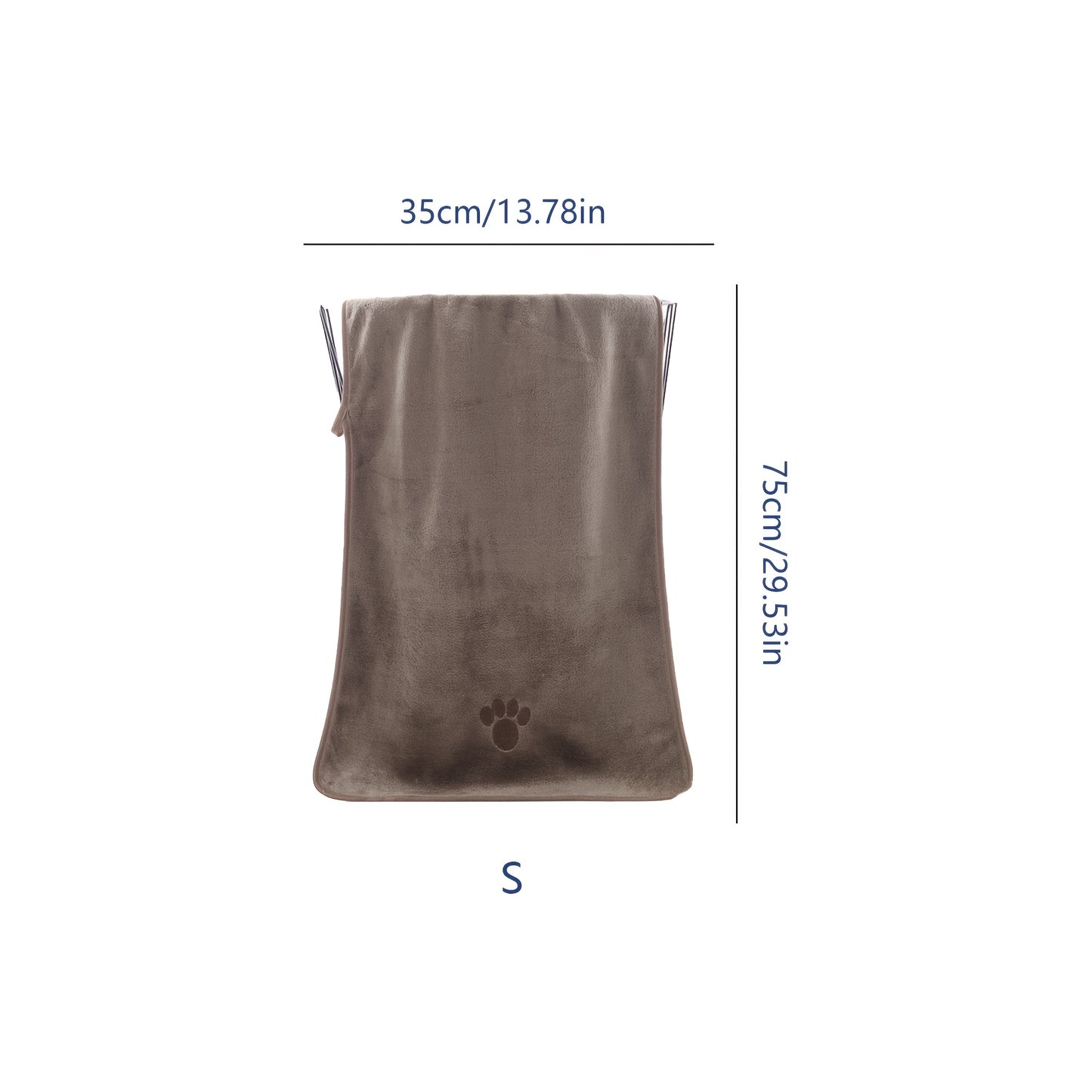 1pc Super Absorbent Dog Bath Towel With Adorable Embroidery - Gentle & Stylish Cleaning Solution For Your Furry Friend