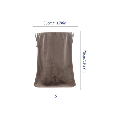 1pc Super Absorbent Dog Bath Towel With Adorable Embroidery - Gentle & Stylish Cleaning Solution For Your Furry Friend