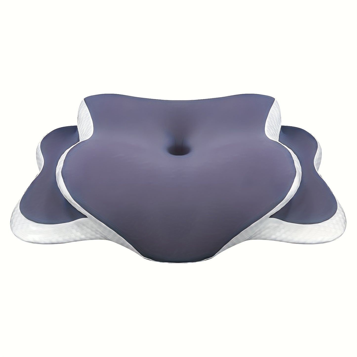 Ergonomic Butterfly-Shaped Pillow in Purple - Breathable Mesh Fabric, Ideal for Side, Back &amp; Stomach Sleepers, Neck Support, Perfect Gift for Middle-Aged