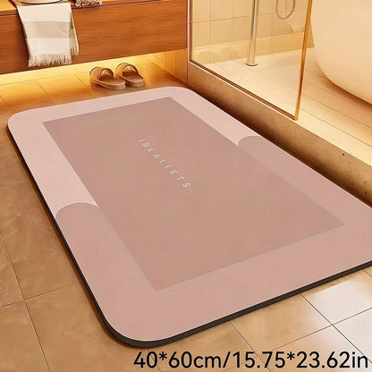Extra Absorbent Bath Mat - Quick-Dry, Non-Slip Floor Mat, Soft and Comfortable, Suitable for Bathroom, Toilet, Shower, Laundry Room, Bedroom, Living Room, Kitchen, Door Mat