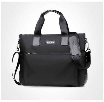 Unisex double shoulder strap design square bag Crossbady bag travel texture Oxford fabric casual crossbody bag multi compartment large capacity anti-theft shoulder bag workplace commuting briefcase