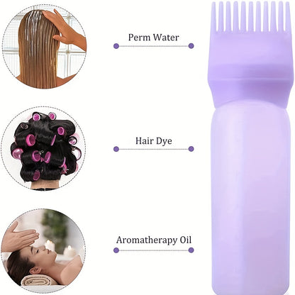 120ml Hair Dyeing Bottle with Comb Shampoo and Applicator Tool - Easy and Precise Hair Color Application