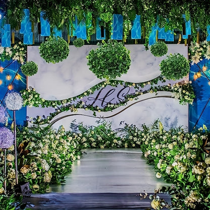 1pc Artificial Green Grass Ball, Various Sizes Of Boxwood Hanging Decorative Ball, Suitable For Family, Courtyard, Outdoor Garden, Courtyard, Wedding Party Decoration