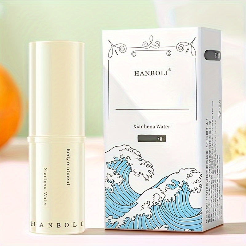 Hanboli Herbal Scented Alcohol-Free Solid Stick Perfume for Adults - Floral Fragrance Note, Fresh Body Cream, Portable & Elegant - Perfect Gift for Girls