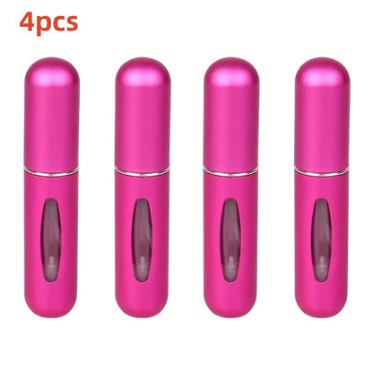 For Mini Portable Refillable Perfume Atomizer - Aluminum Mist Spray Bottle for Travel, Multi-Color Options, Fragrance-Free (Bubble-Free), Refillable Perfume Bottle|Compact Design|Aluminum Atomizer, Perfume Bottl