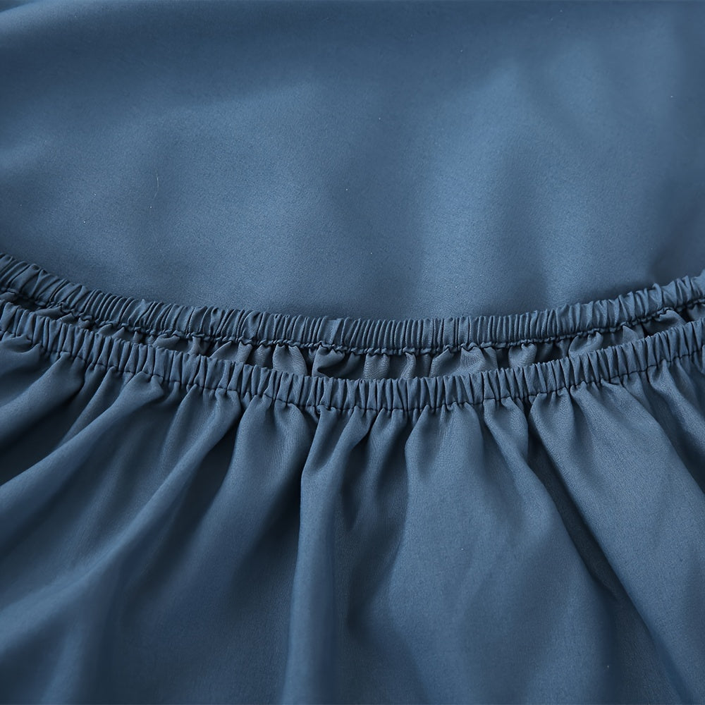 Luxury jacquard Bed Sheets Set 40.64cm deep pocket - 4pcs Bedding - Shrinkage and Fade Resistant - Easy Care 1flat+1fitted+1/2pillowcase