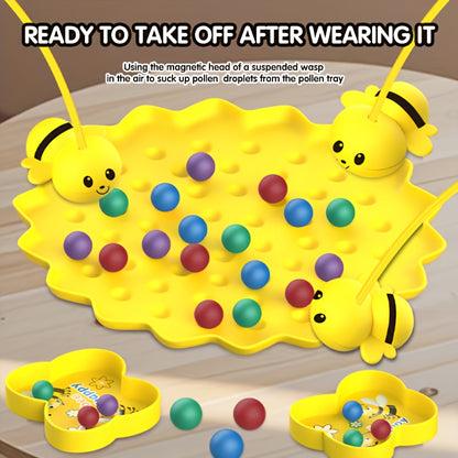 69pcs Beehive Fishing Game Set | STEM Fine Motor Skills Toy for Kids Ages 3-8 | Magnetic Fishing Rods Multiplayer Family Board Game | Classroom Party Birthday Gift | Halloween/Christmas Educational Present, Best for Christmas