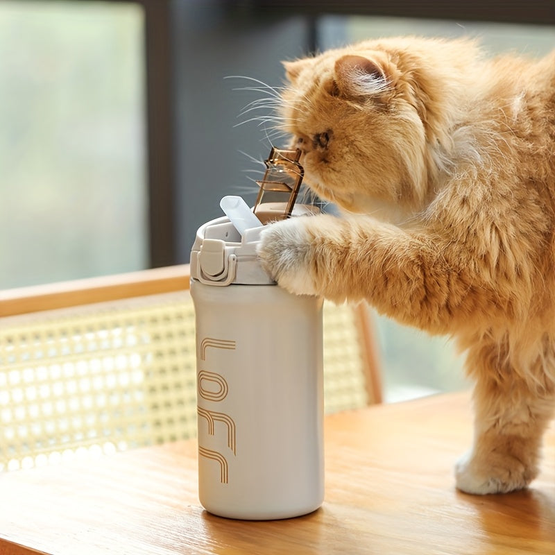 20oz/600ml Double Wall Vacuum Insulated Stainless Steel Travel Mug - Thermal Cup with Leakproof Flip-Top Lid, Keeps Drinks Hot/Cold for Hours, Large Capacity Thermos for Coffee, Tea, Water - Perfect Gift for Coffee &amp; Tea Love