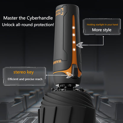 10 bone 3+3 glass fiber bone automatic folding umbrella, enlarged and thickened black rubber sunscreen coating, reinforced protective aluminum alloy skeleton, simple solid color design, unisex business sunshade dual-use umbre