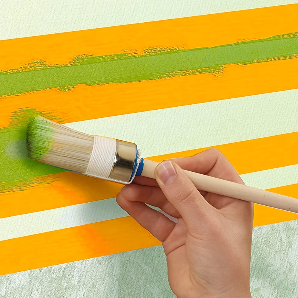 20pcs Orange Painter's Tape, 30mm x 50m - Removable Adhesive for Walls, Automotive, and Home Decor, No Solution Needed, Strong Bond to Concrete Surfaces, Wall Sticker | Consistent Width | Strong Adhesive