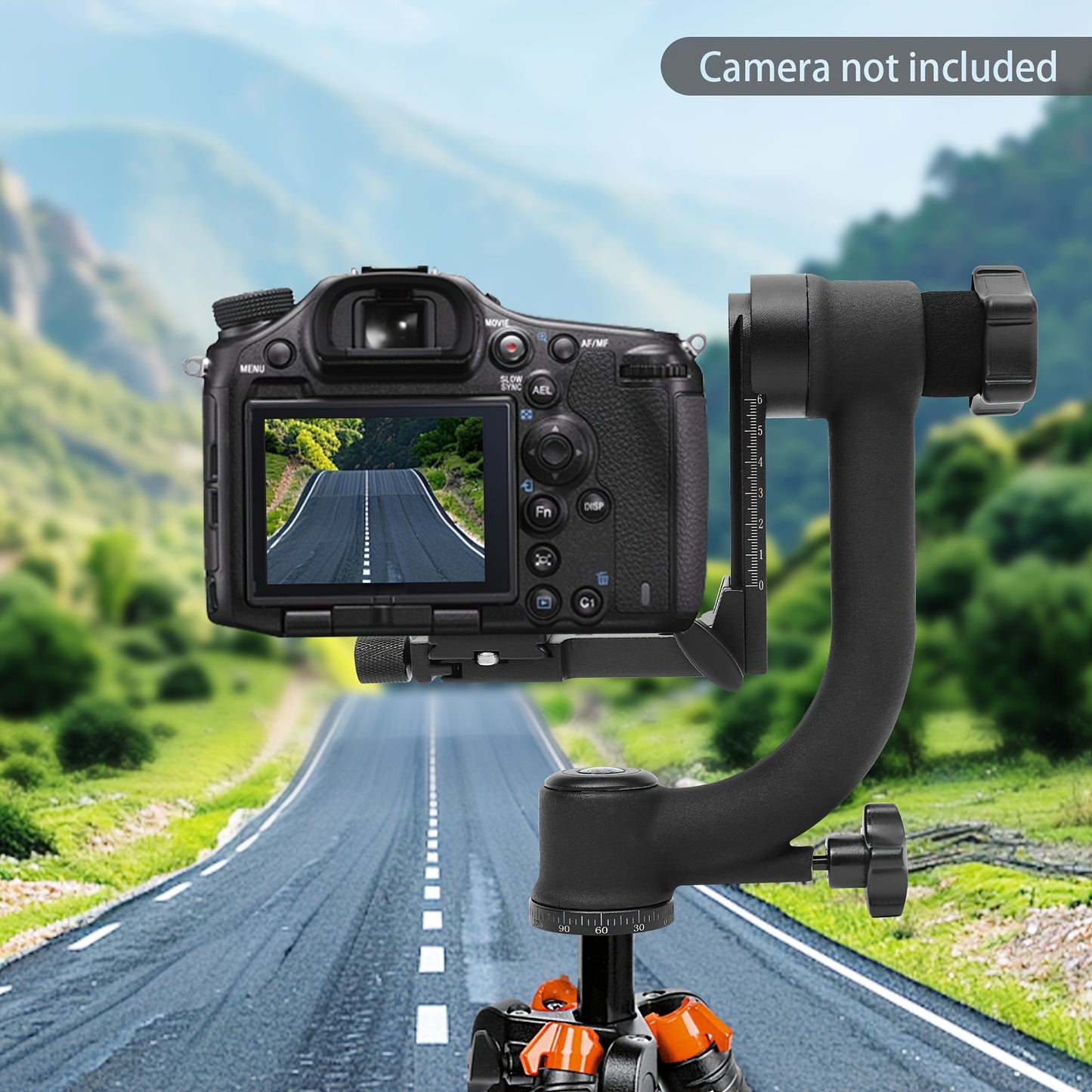 360 Degree Panoramic Gimbal Tripod Head, Panoramic Boom Cradle Head, Panoramic Gimbal Tripod Head, Wideangle Shooting, Panoramic Photography, Smooth Rotation, Adjustable Head, Precision Engineering, Lightweight Material, Vide