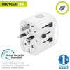 Adaptador de tomada universal de viagem Muvit MCADP0006 Branco 150 W 15 w