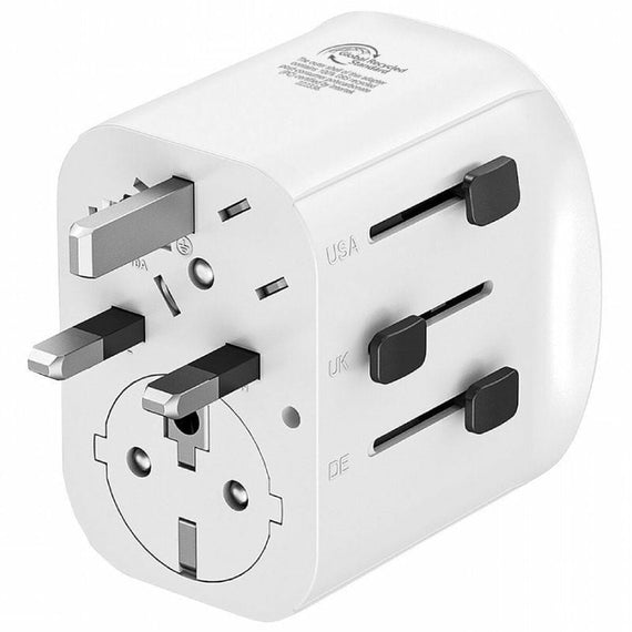 Adaptador de tomada universal de viagem Muvit MCADP0006 Branco 150 W 15 w