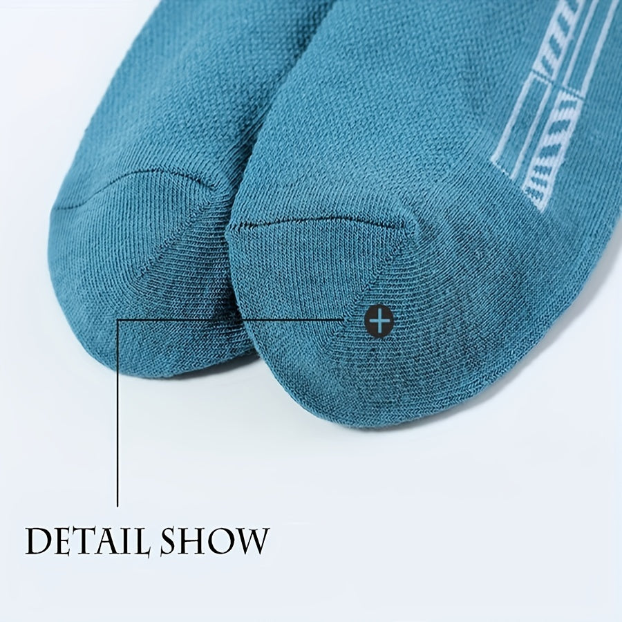 10 Pairs of Unisex No-Show Socks, Combed Cotton Breathable Mesh Casual Athletic Crew, Socks for Work, High Quality Socks for Men, Plus Size Mens Socks, Grippe Socks, Working Socks for Men, Casual Attire, Work Socks, Minimalis