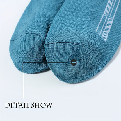 10 Pairs of Unisex No-Show Socks, Combed Cotton Breathable Mesh Casual Athletic Crew, Socks for Work, High Quality Socks for Men, Plus Size Mens Socks, Grippe Socks, Working Socks for Men, Casual Attire, Work Socks, Minimalis