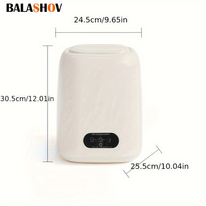 BALASHOV EU Plug Fully Automatic Small Washing Machine, for Underwear, Baby Clothes, Small Items, Compact Small Laundry Portable Washing Machine for Apartments, Camping, Travel IPX4