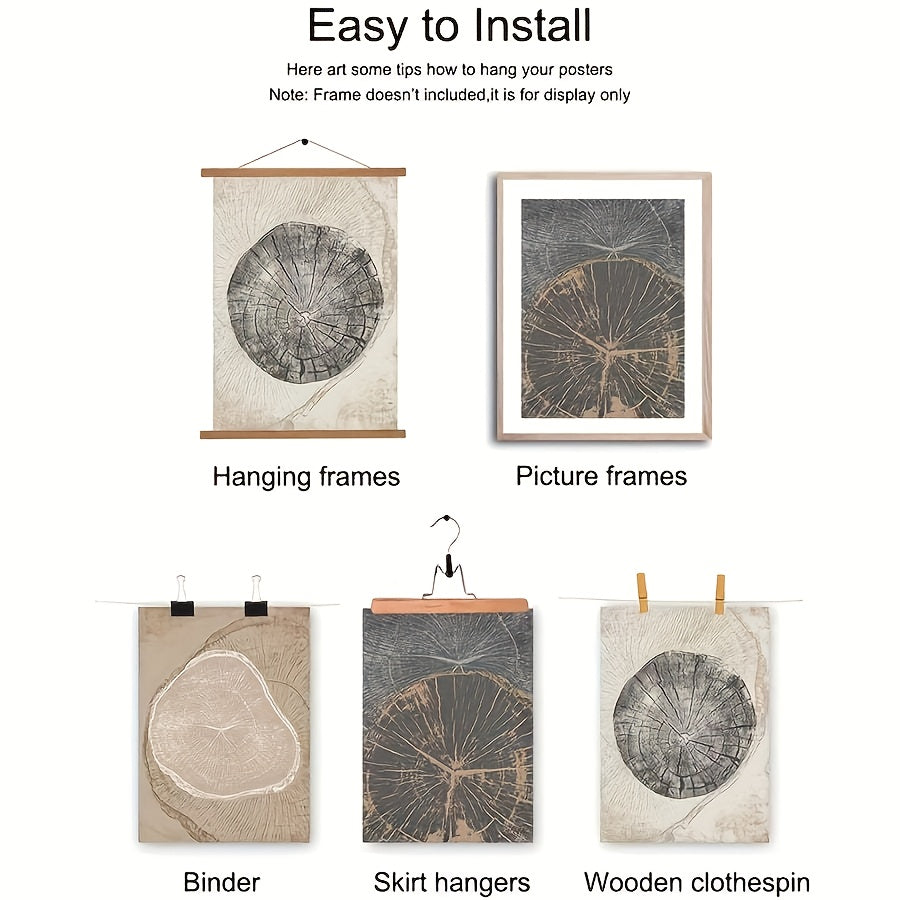 2D/Flat 3pcs Abstract Black and White Elegant Canvas Art with Wooden Frame, Large Wall Decor – Perfect for Living Room, Bedroom, Dining Room, Office – Ideal Halloween &amp; Easter Gift, Flat 2D Design