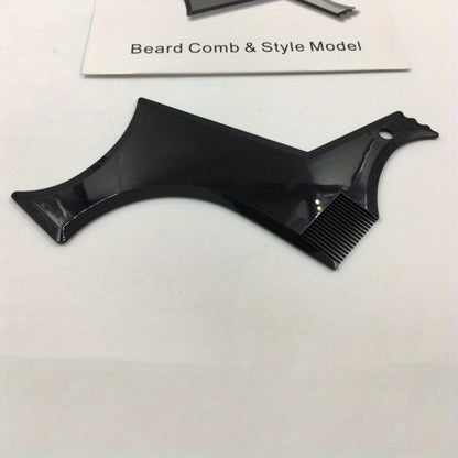 1pc Beard Ruler, Beard Styling Tool, Beard Styling Comb, Beard Template Styling Comb Father's Day Gift