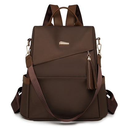 Ant King Anti-Theft Design Men'S & Women'S Backpack - Stylish Travel & Commuter Bag with Multiple Compartments, Brown & Beige Options, Durable Fabric, Secure Zipper Closure for Everyday Use, Commuter Bag, Secure Zipper Closur