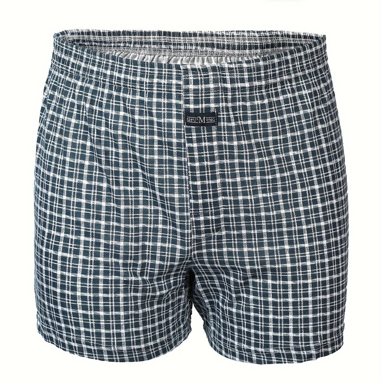 Calça de homem em algodão puro com estampado de flechas, larga, ideal para pijamas, de cintura subida e com gancho profundo.