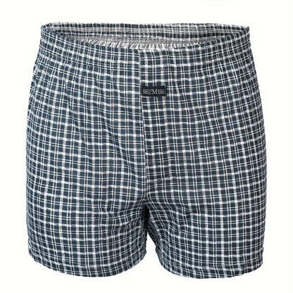 Calça de homem em algodão puro com estampado de flechas, larga, ideal para pijamas, de cintura subida e com gancho profundo.