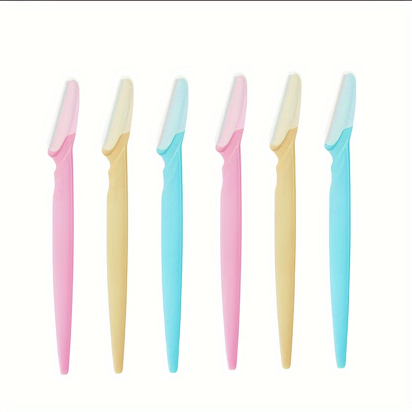 3-24pcs Eyebrow Razor Shaper Set, Facial Hair Remover Trimmer Grooming Kit for Women and Men, Stainless Steel, Non-Electric, No Battery Required, with Various Colors for Versatility