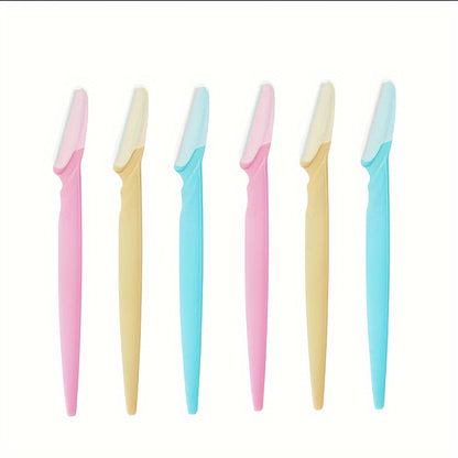 3-24pcs Eyebrow Razor Shaper Set, Facial Hair Remover Trimmer Grooming Kit for Women and Men, Stainless Steel, Non-Electric, No Battery Required, with Various Colors for Versatility