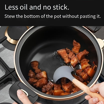 8L Large Cast Iron Stew Pot with Lock Lid - Multifunctional Soup Pot, Suitable for Fast Boiling, Compatible with Gas Stoves, Black Golden Rim | Stylish Black Cookware | Glass Lid Design, Home Gift