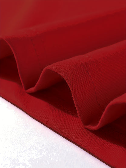 T-shirt infantil de cor sólida, blusa casual de manga curta, t-shirt infantil para o verão.