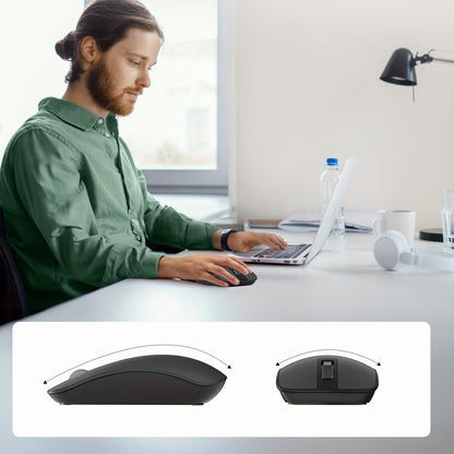 ACER Computer Mouse Wireless, 2.4G Slim USB Wireless Mice with USB Receiver, Laptop Mouse with 4 Buttons, Portable for Laptop, Desktop, PC, Wireless Mouse for Laptop, Ergonomic Mouse, Computer Mouse Wireless USB, Wireless Mou