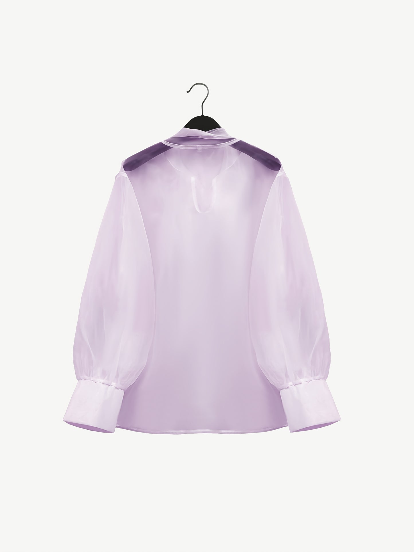 Elegant Plus Size Women'S Blouse with Sexy Bow Collar, Bubble Sleeves, and Pearl Accents - Chic Solid Color Non-Stretch Fabric for All Seasons, Plus Size Blouses