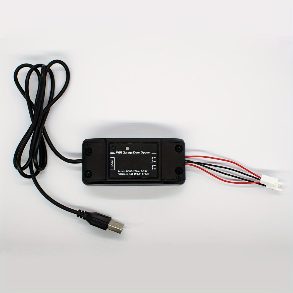 MIXIYOU Smart Garage Door Opener Controller with Sensor - WiFi & RF433MHz Receiver, Alexa & Home Compatible, App-Controlled Door Opener with Motion Sensor, Voice Command, Smart Home Automation, Compatible with  Alexa, Assista