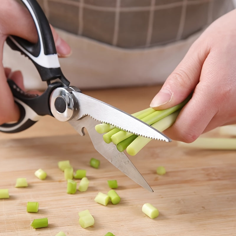 Premium Multi-Purpose Kitchen Scissors for Home Use - Stainless Steel Sharp Food Scissors for Cutting Fish, Meat,, and More,  Rustresistant Blades, Professional Chefs