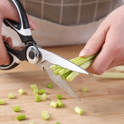 Premium Multi-Purpose Kitchen Scissors for Home Use - Stainless Steel Sharp Food Scissors for Cutting Fish, Meat,, and More,  Rustresistant Blades, Professional Chefs